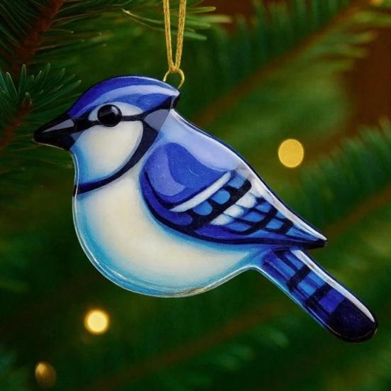 Ornament Păsări de Crăciun Plastic Pasăre Colibri Măcăleandru Bufniță Gai Albastru Pescăruș de Râu Ornamente Agățate pentru Pomul de Crăciun Cadouri Comemorative pentru Iubitorii de Păsări Natură