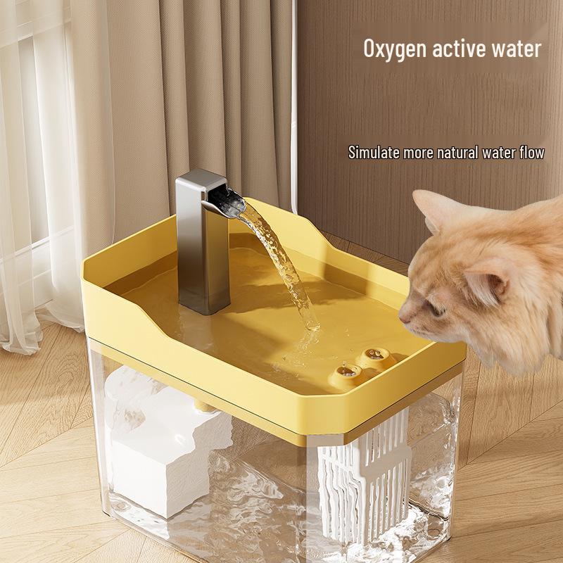 Smart Cat Water Fountain with Automatic Filtration, Circulating Water, and Large Capacity
