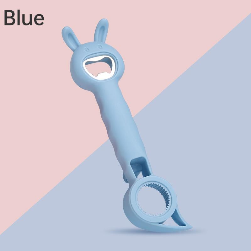 

4 в 1 открывалка для бутылок, многофункциональная банка для пива, открывалка для бутылок из нержавеющей стали, кухонные инструменты, гаджет, кухонные аксессуары HMKH YSXX синий