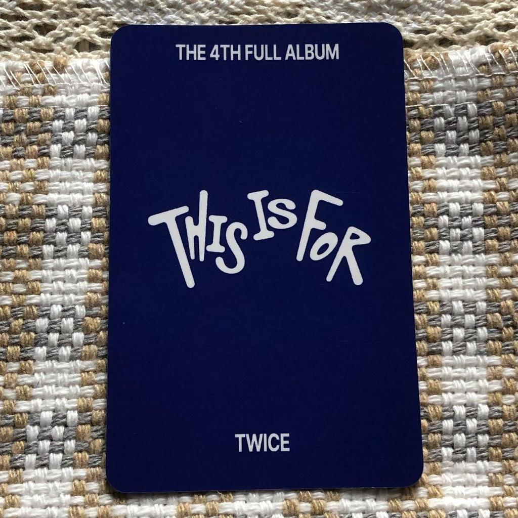 [USED] TWICE Mina THIS IS FOR Bonus Pre-Recorded Limited Trading Card