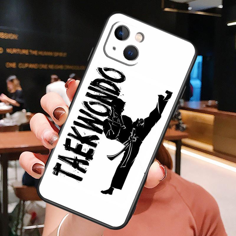 Kung Fu Taekwondo Karate Phone Case For iPhone 16 Pro Max 15 13 12 11 14 Pro Max Plus 12 13 Mini XR 16e Funda Cover