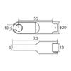 Kyoto Tool Brake (KTC) Tool, Straight, GX13-MZ10