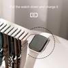 Watch Charger Stand Stable Base Rustproof Corrosion Resistant Smooth Surface Desktop Smartwatch Charger with Watch Band Holder for Apple Watch