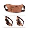 Whatna 3way Natural Cowhide Body Shoulder Bag Waist Pouch Genuine Leather Thick Leather Crossbody Bag Sports Bag Bicycle Casual Excursion Travel