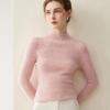 Women's Slim Fit Pure Cashmere Sweater, Half-High Neck, Soft Knit, Solid Color, 2026 Autumn/Winter Collection.