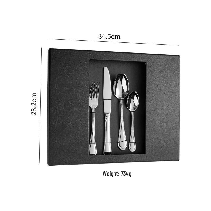 Abay Stainless Steel 24-Piece Cutlery Set