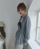 PISCESS Side Button Check Shirt_Blue