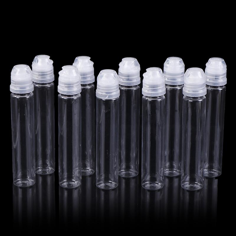 

10Pcs Plastic Bottle Push Pull Replacement Caps Reusable Portable Paste Packaging Bottle белый