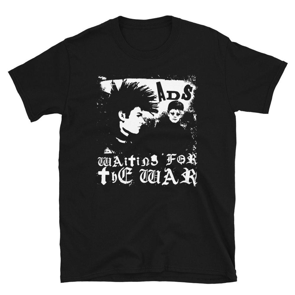 ADS Waiting For The War T-shirt Danish Post Punk Deathrock Killing Unisex tee Unisex T-Shirt Graphic Tee S