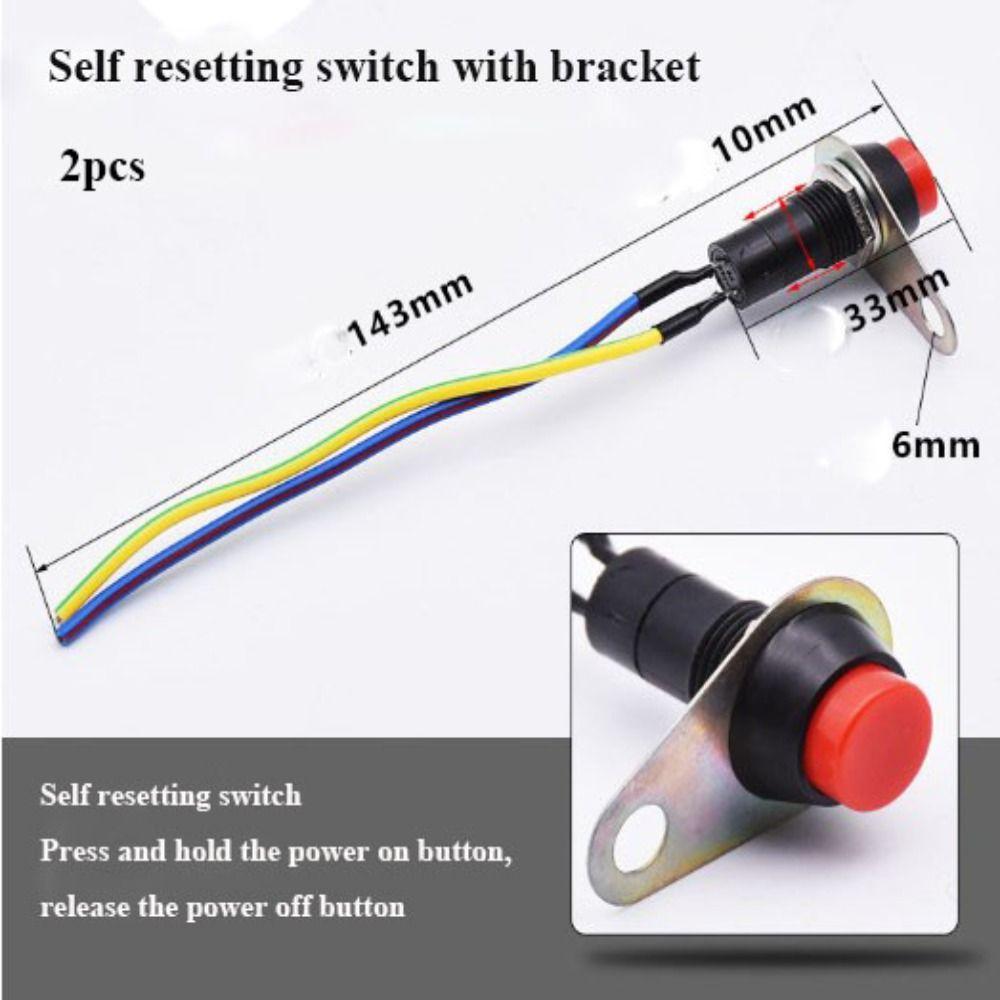 2pcs Plastic Motorcycle Modification Accessories Independent Switch  Electric Vehicle Accessories