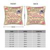 Mother's Day To My Mom Square Pillow Covers Sofa Letter From Daughter Cushion Cover Cool Home Decoration Throw Pillow Case 40*40