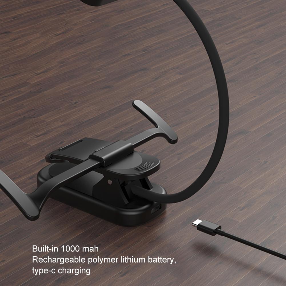 LED Music Stand Light with Flexible Neck Clip On Reading Light Touch Stepless Dimming Bedside Night Light for Piano Sheet Music