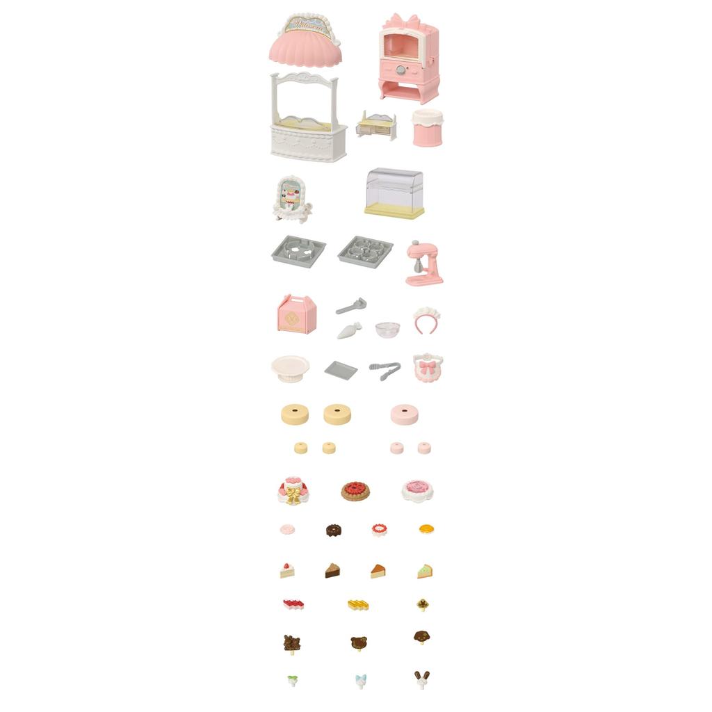 Sylvanian Families EPOCH Shop Furniture Set Cake Shop Dollhouse Toy MI-92