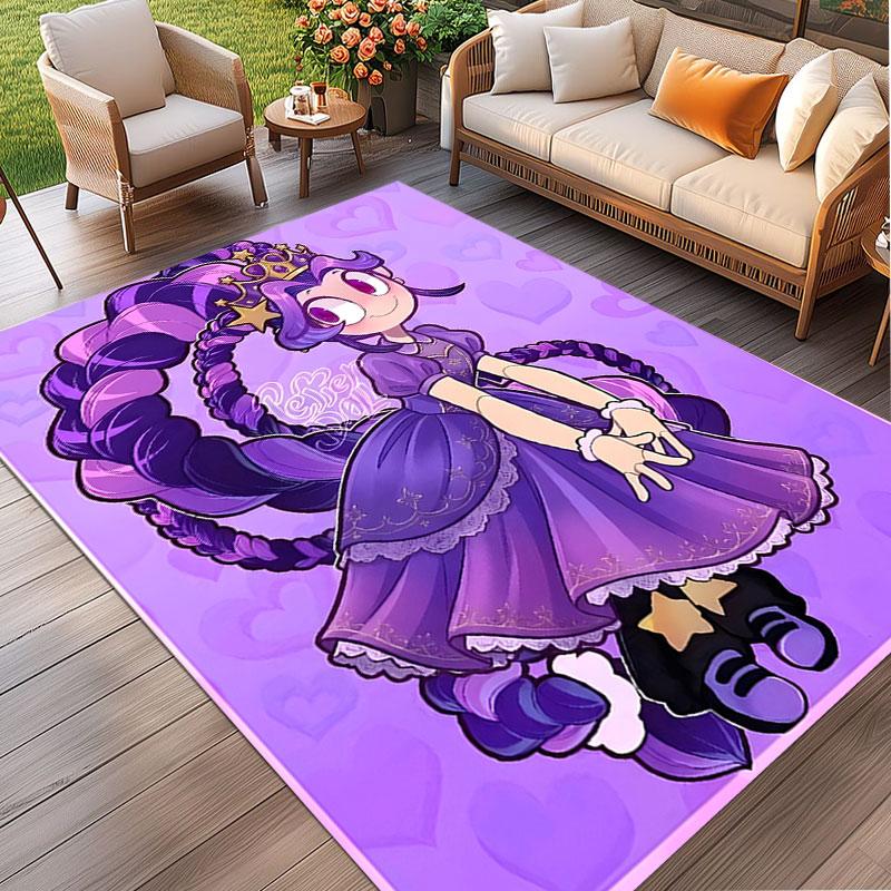 Lily Lovebraids Print Rug, Washable Floor Carpet, For Entryway Dorm Laundry Room Office Study, Home Decor Birthday Christmas Gift