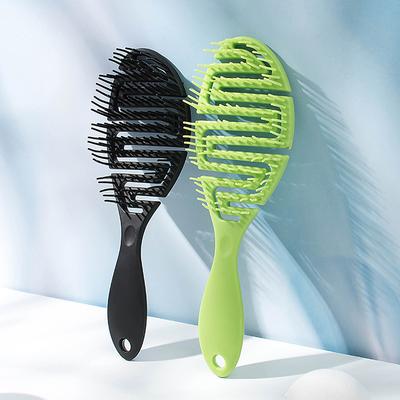 Scava fuori spazzola per capelli massaggio del cuoio capelluto pettini styling dei capelli districante asciugatura rapida strumento districante capelli ricci asciutti e bagnati