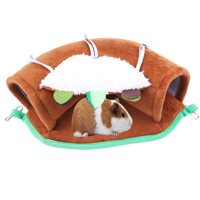 Pet Winter Warm Hammock Hanging Nest Hideout Tunnel Toys Pet Supplies For Hamster Squirrel Guinea