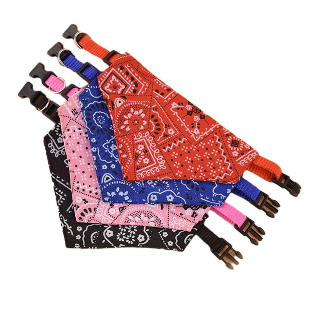 

4 PCS Washable Party Neck Decor Puppy Kerchief Pet Scarf Dog Bandanas Cat Bibs