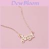 Stylish Silver Angel Letter Necklace For Women With Trendy Minimalist Design