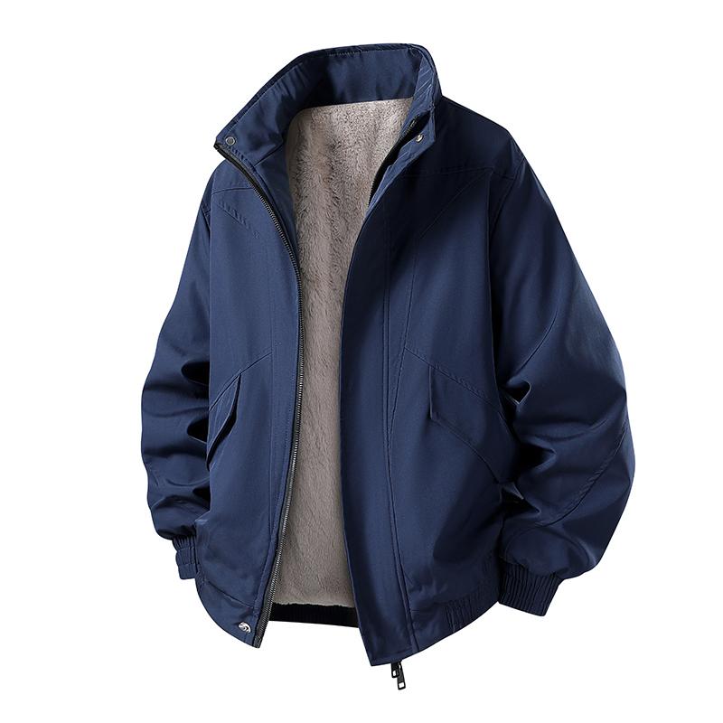 Giacca Casual Uomo Casual Monocolore Giacca con Collo Rialzato Giacca Uomo