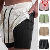 Unisex Breathable Double-Layer Fitness Running & Cycling Shorts