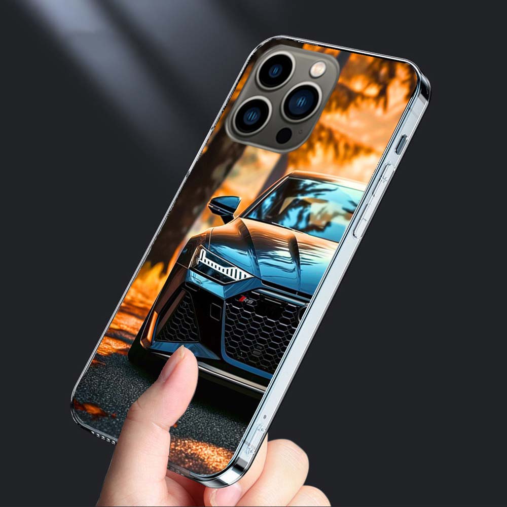 Bagged Car Lovers-RS Phone Case For Iphone 16E 15 Pro 14 Plus 17E 16 17 Pro Max Air 11 12 13 Mini Shockproof Capa Cute Cover