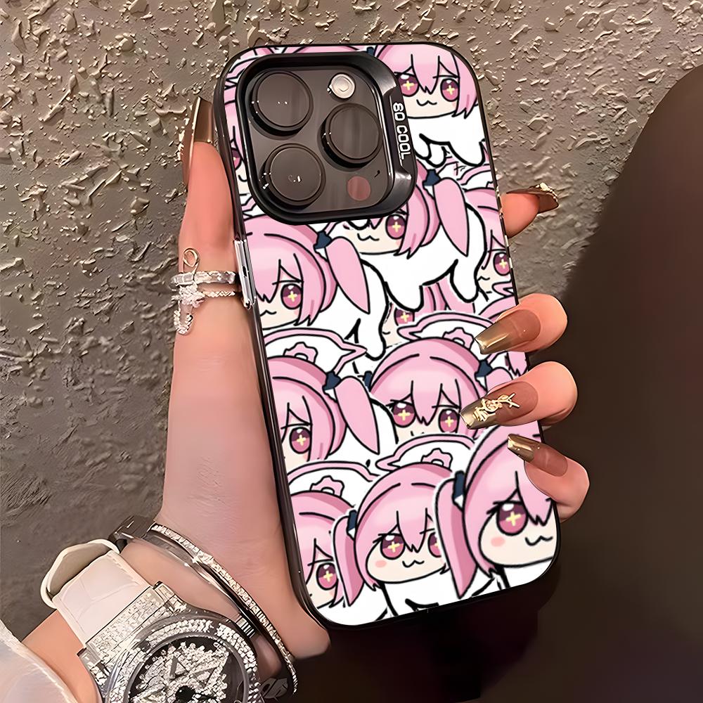 N-NIKKES Doro Handyhülle Für IPhone17 Air 16 15 14 Plus 13 12 11 Pro XS Max Silber Schwarz Bumper Case