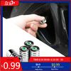 Car Sticker 4Pcs Car Logo Wheel Tire Valve Air Valve Stem Caps For Skoda Octavia Fabia Kamiq Kapoq Kodiaq Rapid SCALA Superb A5