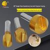 90° Single-Flute Chamfering & Countersink Tool for Wood