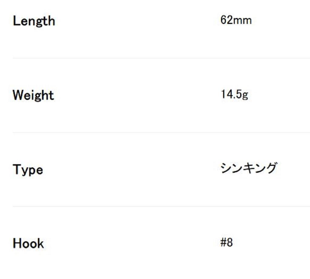 Duo Realis Vibration 62 G Fix Sinking Lure CZA3146 (0725)