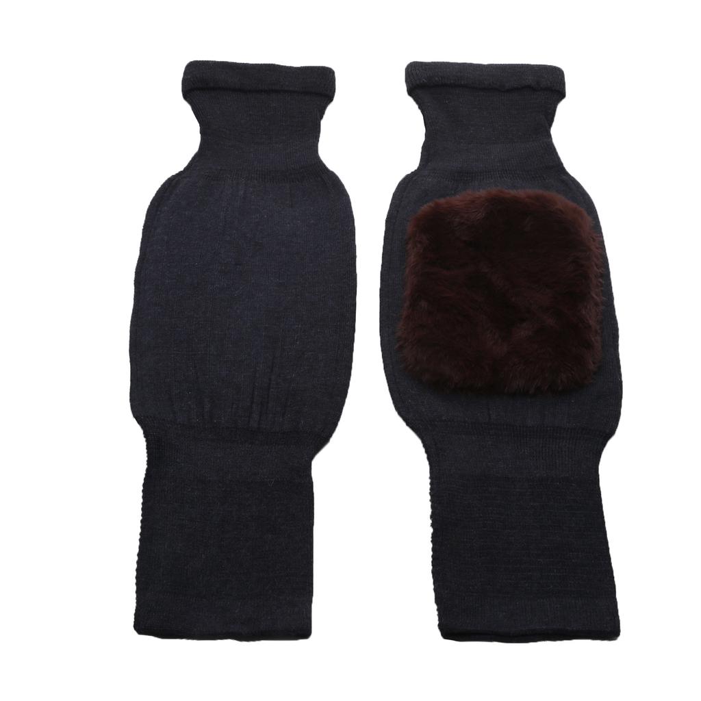 2Pcs Cashmere Pads Winter Warm Men and Women Double Thick Wool Knee Protection Plus Velvet Protective Clothing