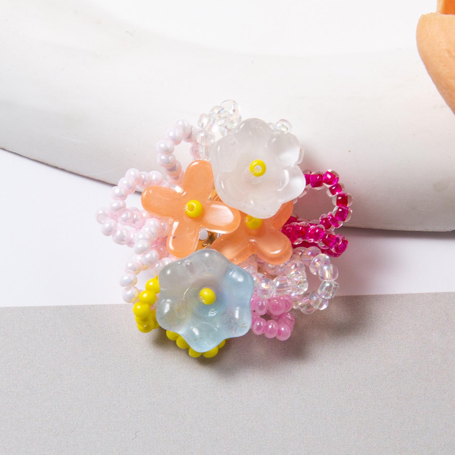 Dopamine Girl Gradient Lily Flower Cluster DIY Headdress & Earrings Material