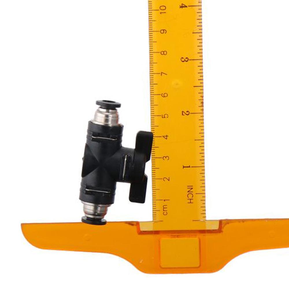 2pcs PVC Pneumatic Ball Valve Black Quick Connect Adapter Durable Air Flow Control Valve  Gas