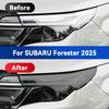 For SUBARU FORESTER 2025 Car Headlight Smoked Black TPU Protective Film Front Light Tint Change Color Cover Sticker