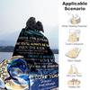 1pc Granddaughter, Blessings Flannel Blanket, Comfortable and Warm Blanket, for Camping Sofa Bed and Couch Office004