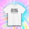 Do Not Disturb T-Shirt Funny Peace and Joy Vibe Sarcasm Tee S-5XL