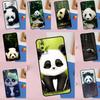 Panda Cute Kawaii Animal Case For Oppo A80 A60 A40 A94 A54 A98 A78 A18 A38 A58 A16 A76 A96 A17 A77 A74 A57S A15 Cover
