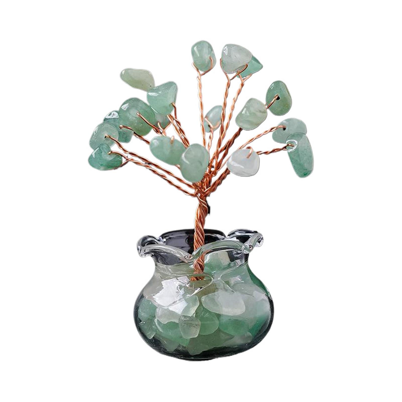 

ABS Feng Shui Денежное дерево Натуральный драгоценный камень Украшение для дома Натуральный кристалл Разбитый камень Дерево богатства