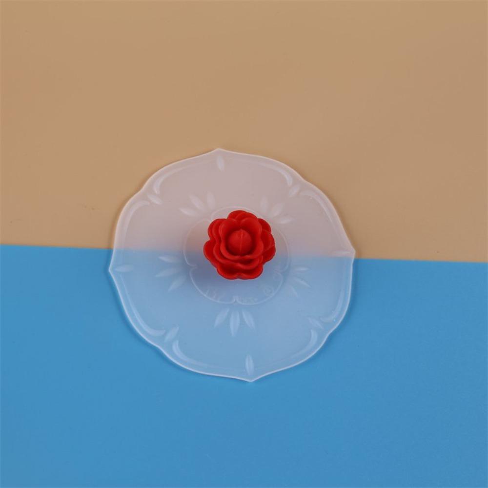 

3PCS Dust-Proof Silicone Flower Cup Lid Flexible Flower-Shaped Cup Covers Beer Mug Style 2