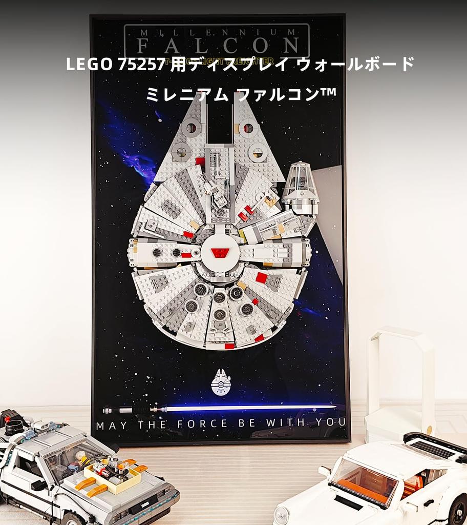 Sungvool Display Wall Panel for Lego Star Wars Millennium Falcon 75257 Building Adult Decorative Display Wallboard for Lego Model Lego Technic Alien