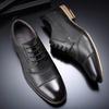 Fashion 2025 Spring New Men's Business Dress Shoes Genuine Leather England Fashion Casual Oxfords Shoes Classic Three Colors Size 7.5-13
