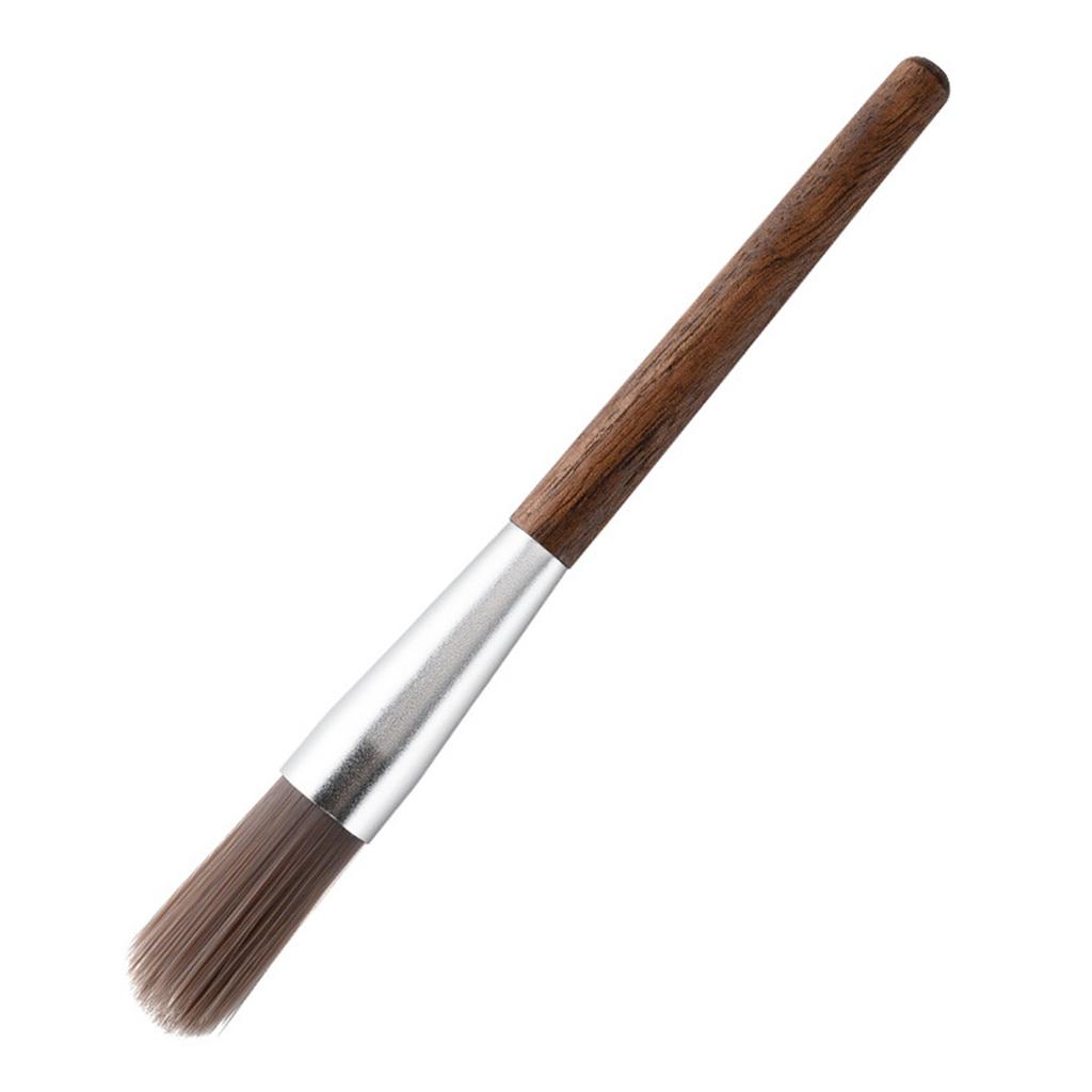 Kartáč na mlýnek na kávu Ořech Dřevěná rukojeť Čisticí kartáček na kávovar Čistící prostředek na espresso Přenosný čisticí nástroj