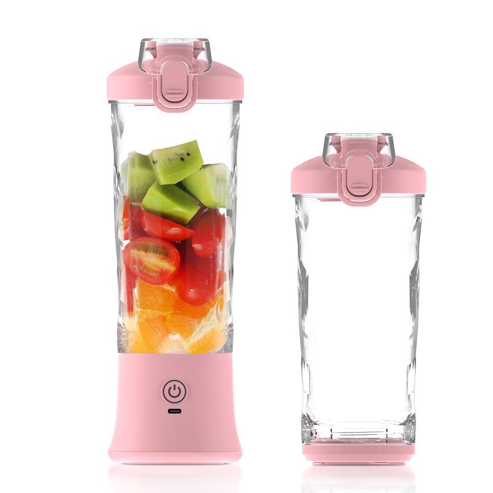 Portable Rechargeable Juicer: 600ml, Multi-Function Ice Fruit Crusher