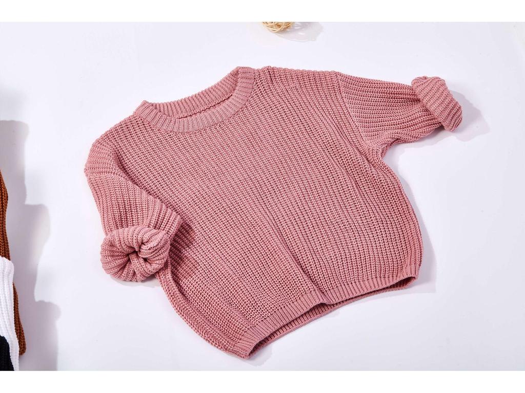 Baby Unisex 100% Cotton Knit Sweater - Soft & Comfortable