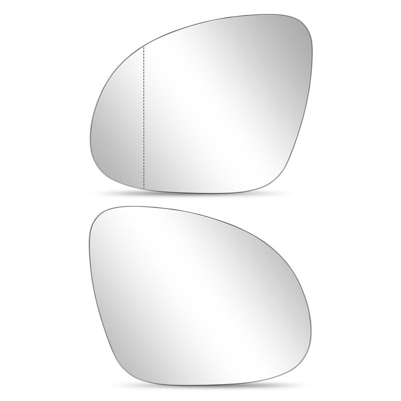 Heated Side Mirror Glass Rearview Mirror with Backing Plate for Volkswagen VW Tiguan 2009 2010 2011 2012 2013 2014 2015-2017 Left Side