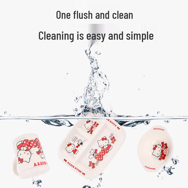 WUHE Hello Kitty Children's Melamine Divided Plate