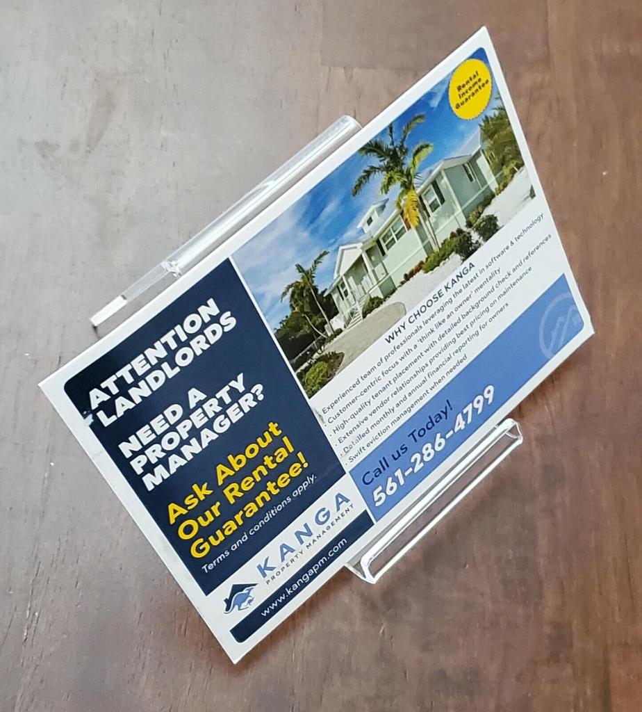 1 Tier Display Shelf Tabletop Acrylic Display Stand Book Exhibition Display Stand POP Advertising Menu Book Display Stand of (Set 10)