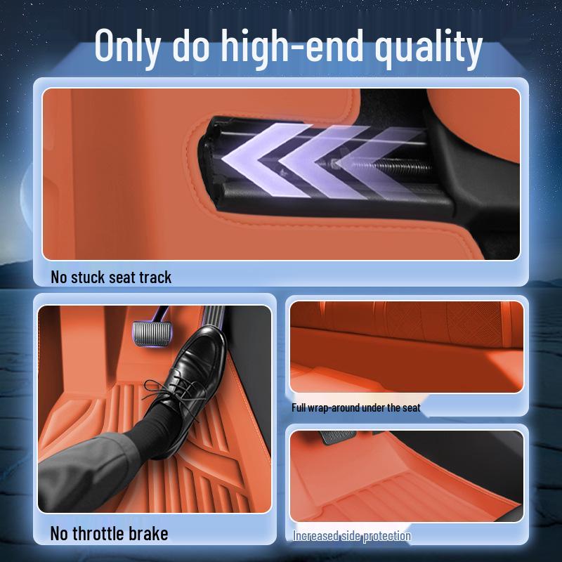 Waterproof, Dustproof Floor Mats & Pedal Covers for Fifth-Gen Emgrand - Eco-Friendly, Double-Layer Car Interior Accessories