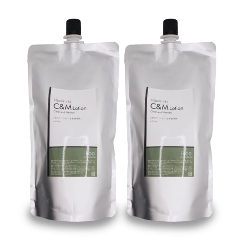 

Hinokichi C&M Lotion, 400mL (2 pouches), Made in Japan, Multi-Purpose Whole-Body Cleansing & Moisturizing Lotion with Double the Moisturizing Ingredie
