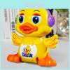 Baby Swirling Yellow Duck Toy With Lights And Sound For Infant Development