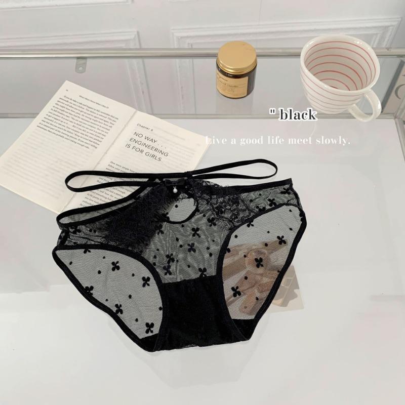 Sexy Dünner Gürtel Kreuz Hohl Strapsgürtel für Damen mit Spitzenbündchen Mesh für Mädchen Hüftslips Dünne Dreieckige Unterwäsche für Damen Slips